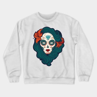 Sugar Skull Lady Crewneck Sweatshirt